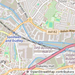 Map of West Bromwich, West Midlands