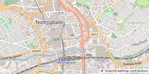 Map of Nottingham