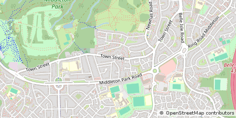 Map of Leeds, West Yorkshire