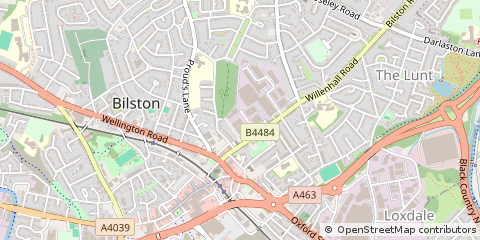 Map of Bilston