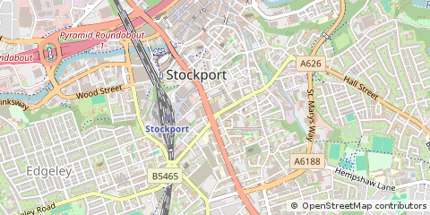 Map of Stockport