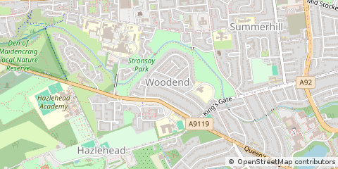 Map of Aberdeen