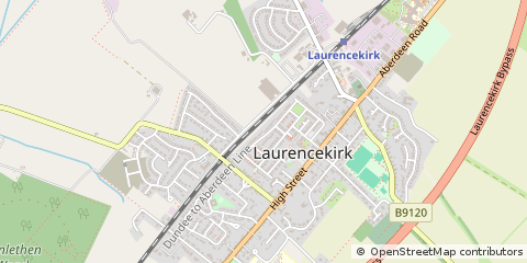Map of Laurencekirk, Aberdeenshire