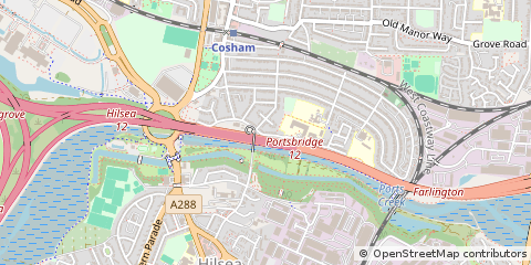 Map of Cosham, Hampshire
