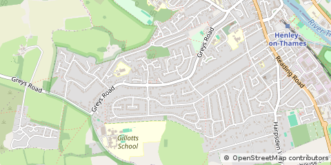 Map of Henley-on-Thames, Oxfordshire