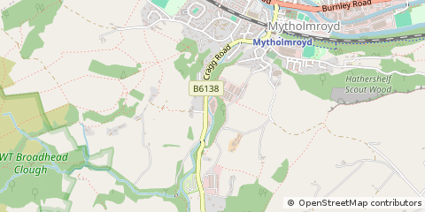 Map of Hebden Bridge, West Yorkshire
