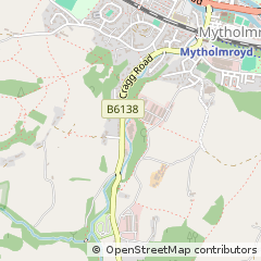 Map of Hebden Bridge, West Yorkshire