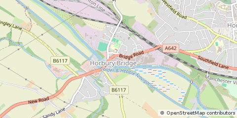 Map of Wakefield, West Yorkshire