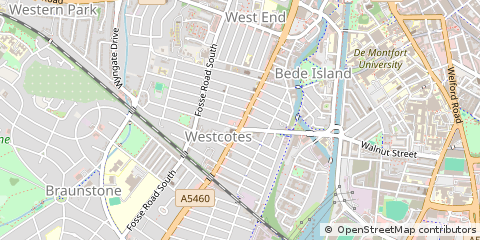 Map of Leicester