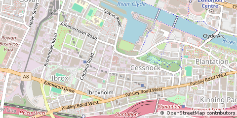 Map of Glasgow, Strathclyde