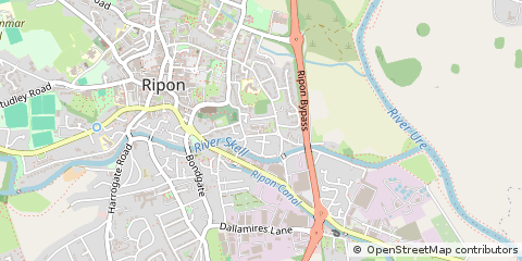 Map of Ripon, North Yorkshire