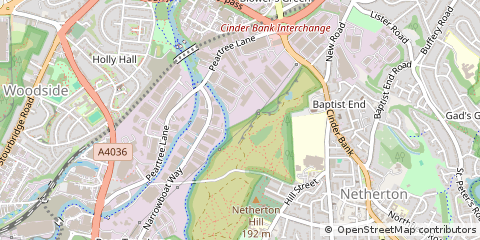 Map of Dudley, West Midlands