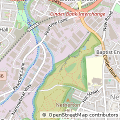 Map of Dudley, West Midlands