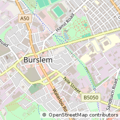 Map of Stoke-on-Trent, Staffordshire