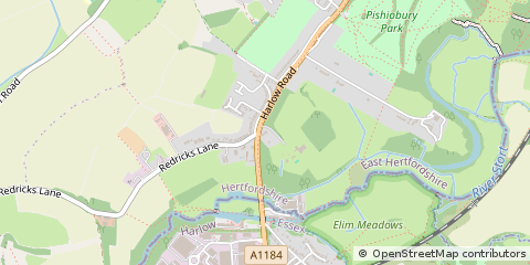 Map of Sawbridgeworth, Hertfordshire