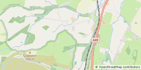 Map of Church Stretton, Shropshire