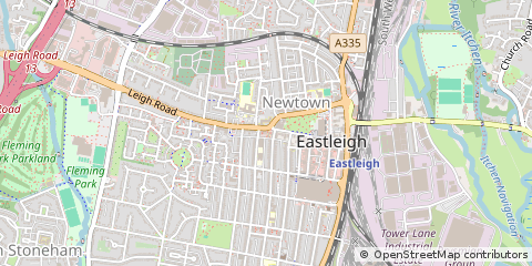 Map of Eastleigh, Hampshire