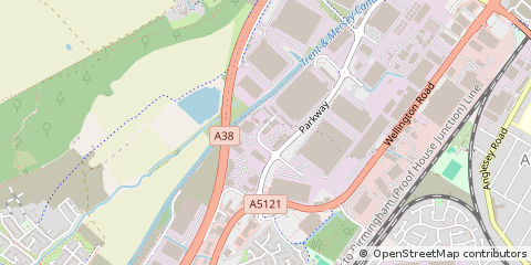 Map of Burton-on-Trent, Staffordshire