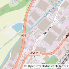 Map of Burton-on-Trent, Staffordshire
