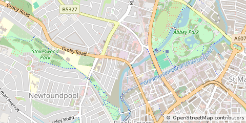 Map of Leicester