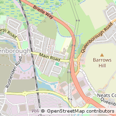 Map of Isle of Sheppey, Kent