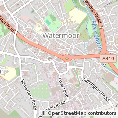 Map of Cirencester, Gloucestershire