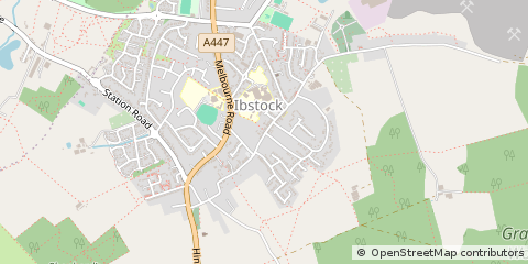 Map of Ibstock, Leicestershire