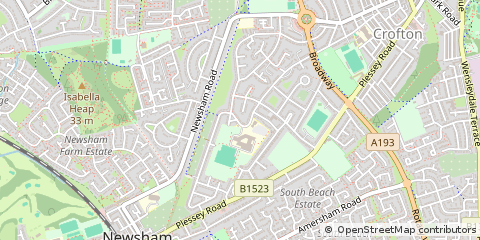 Map of Blyth, Northumberland