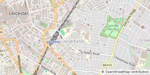 Map of Leicester