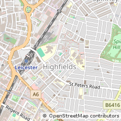 Map of Leicester