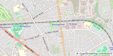 Map of Cardiff