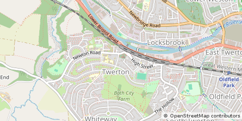 Map of Bath, Avon