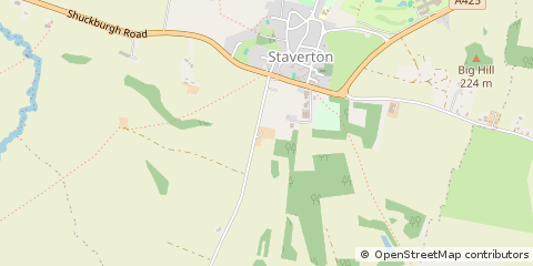 Map of Daventry, Northants