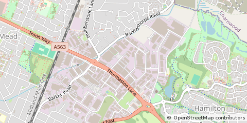 Map of Leicester, Leicestershire