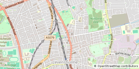 Map of Manchester, Lancs