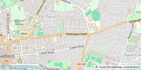 Map of Bedford, Bedfordshire