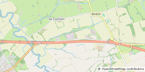 Map of ST Asaph, Denbighshire