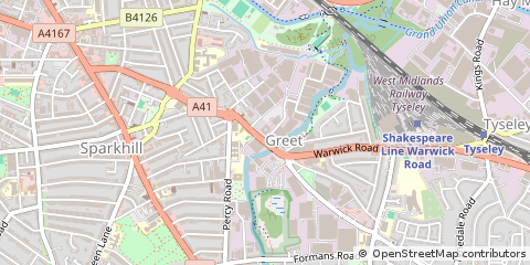 Map of Birmingham