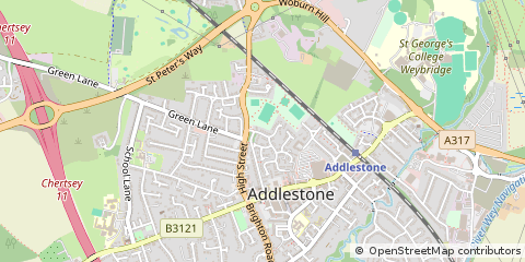 Map of Addlestone