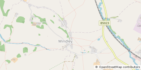 Map of Belper, Derbyshire
