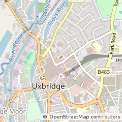 Map of Uxbridge