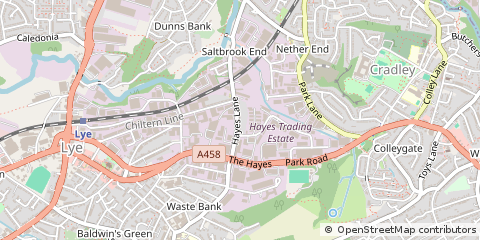 Map of Stourbridge, --- Please Select ---