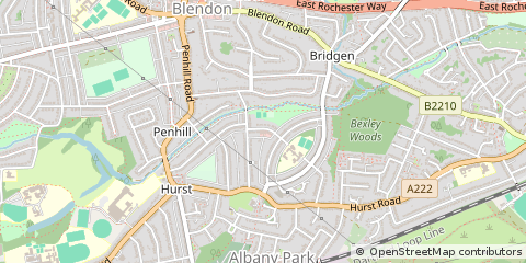 Map of Bexley