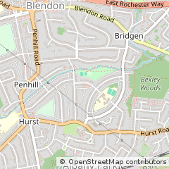 Map of Bexley