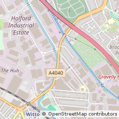 Map of Birmingham, West Midlands