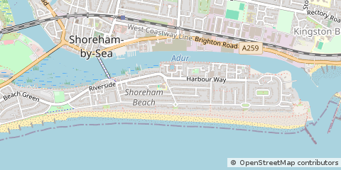 Map of Shoreham-by-SEA, West Sussex