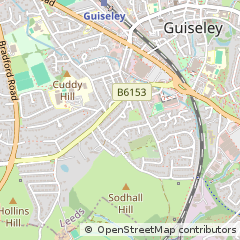 Map of Leeds, West Yorkshire
