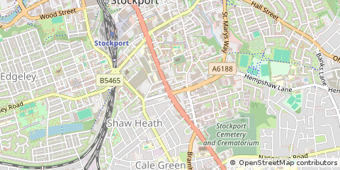 Map of Stockport, Cheshire