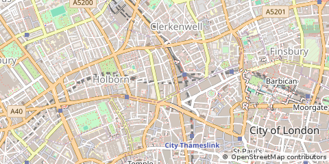Map of Holborn, London