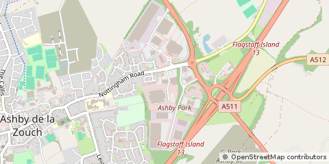Map of Ashby DE LA Zouch, Leicester